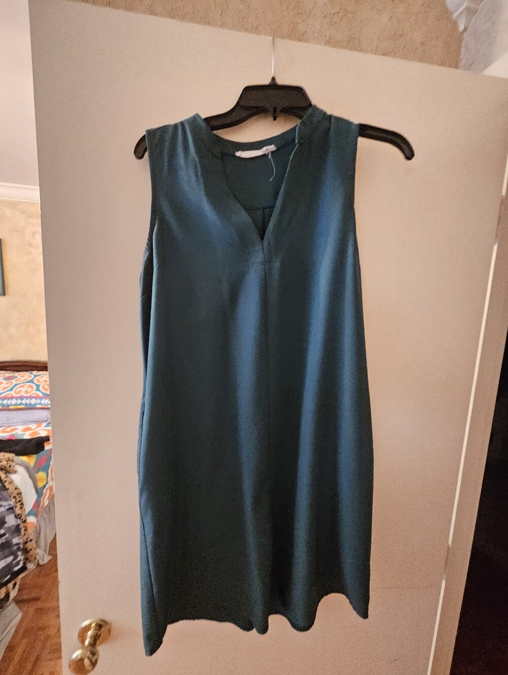 Lulu's Sleeveless Teal Shift Dress